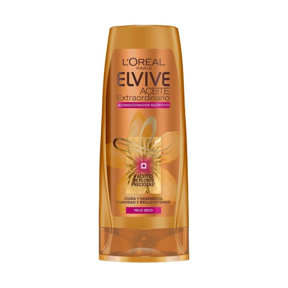 Acondicionador aceite nutritivo ELVIVE extraordinario cabello seco bote 300 ml