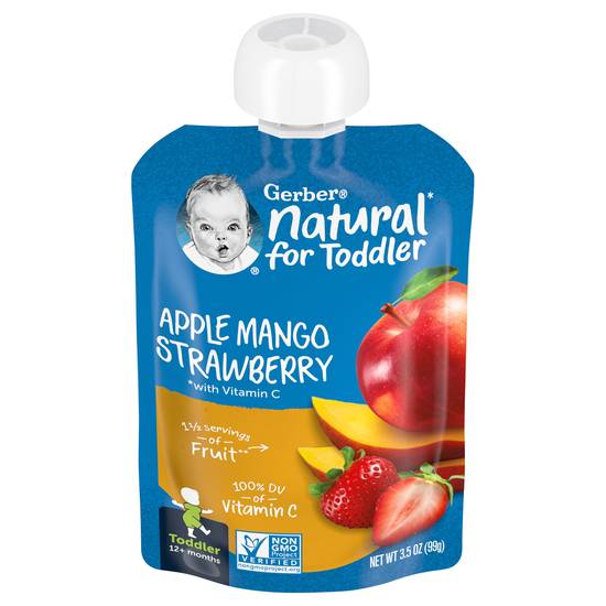 Gerber Apple Mango Strawberry Toddler 12+ Months Baby Food