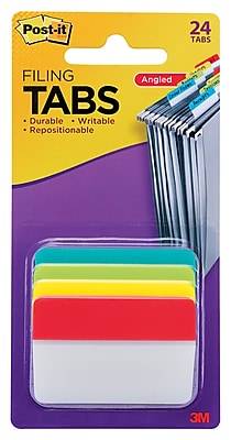 Post-It Wide Angled Filing Tabs (assorted)