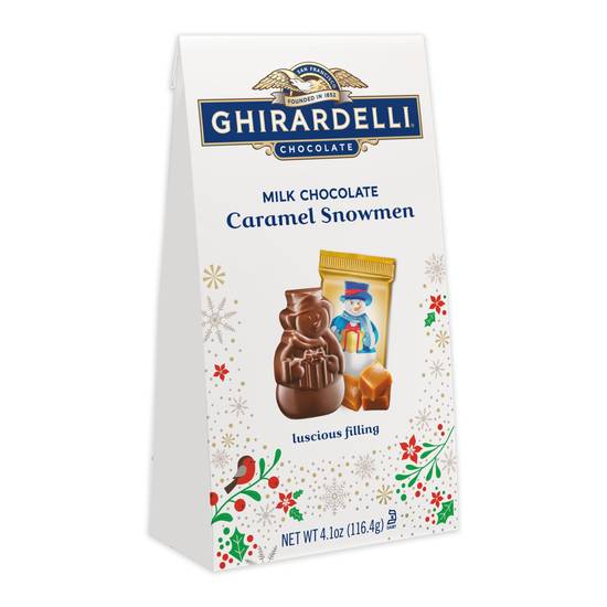 Order Ghirardelli Milk Chocolate Caramel Snowmen - 4.1 oz food online from Rite Aid store, Oceanside on bringmethat.com