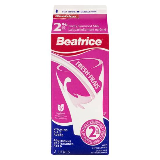 Beatrice Partly Skimmed Milk 2% (2 L)