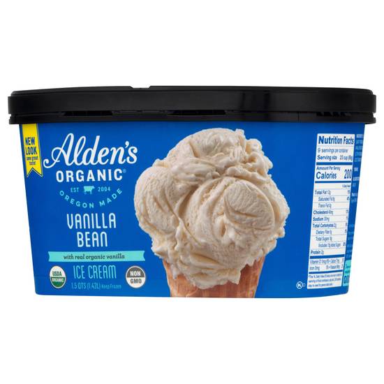 Alden's Organic Vanilla Bean Ice Cream