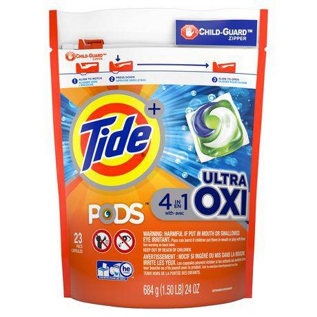 Tide Pods Ultra Oxi Liquid Laundry Detergent Pacs (684 g)