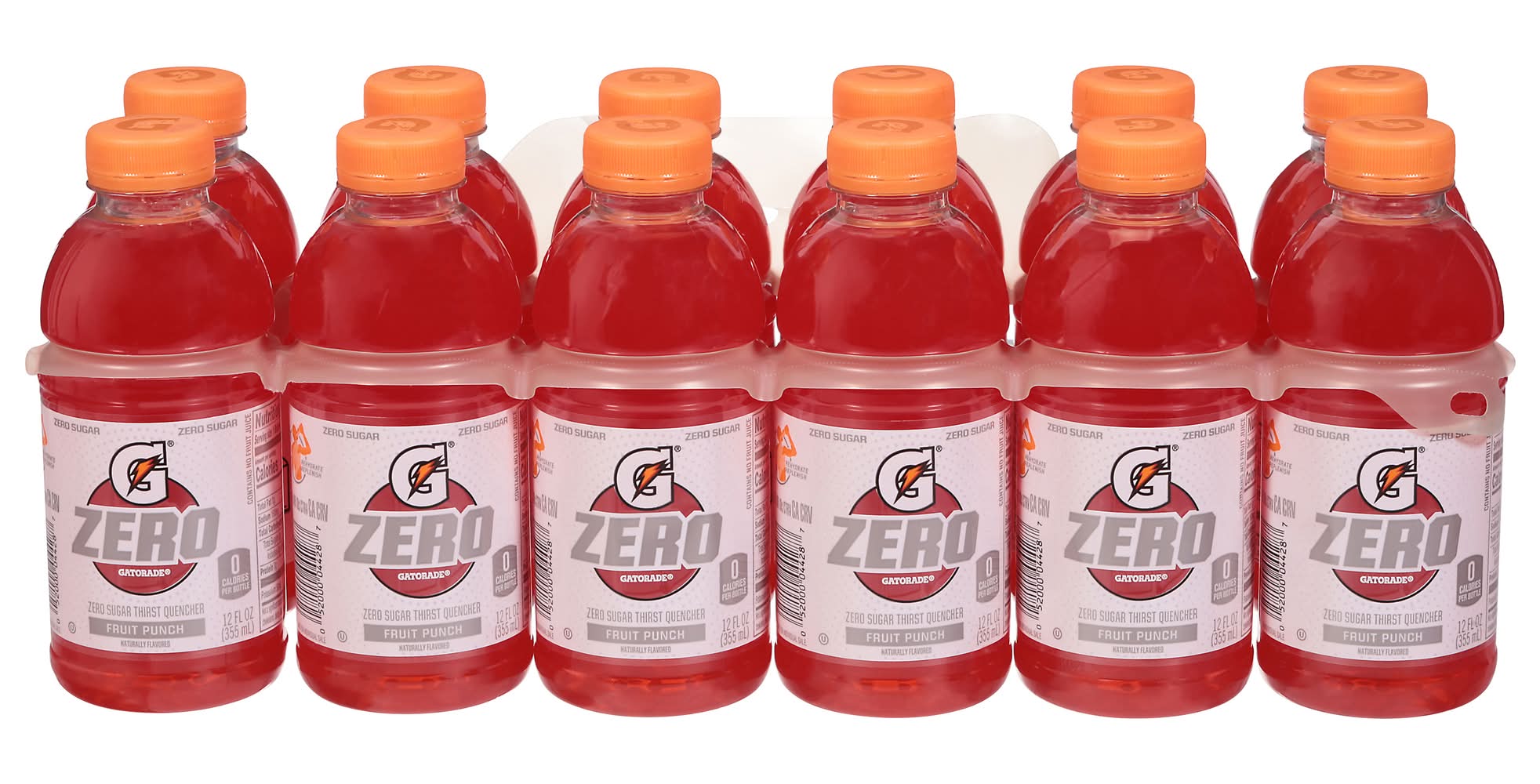 Gatorade Zero Sugar Sports Drink, Fruit Punch (12 x 12 fl oz)