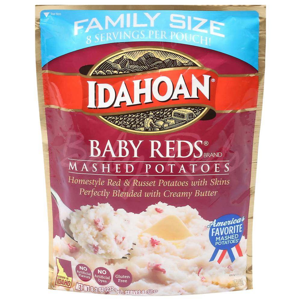 Idahoan Family Size Baby Reds Mashed Potatoes (8.2 oz)