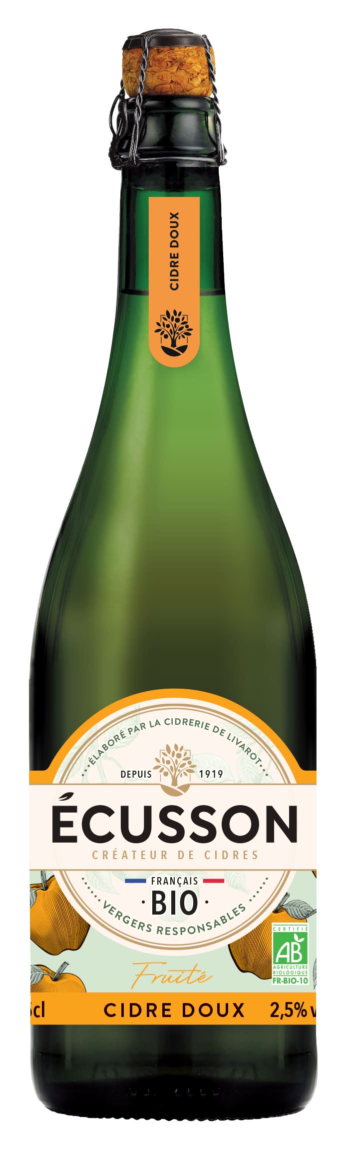 Ecusson - Bio doux fruite (750ml)