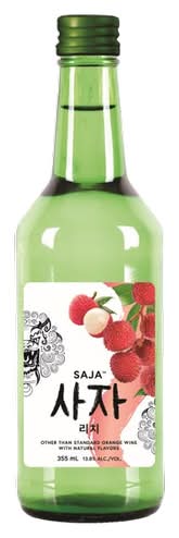 Saja Flavoured Soju, Lychee (12 fl oz)