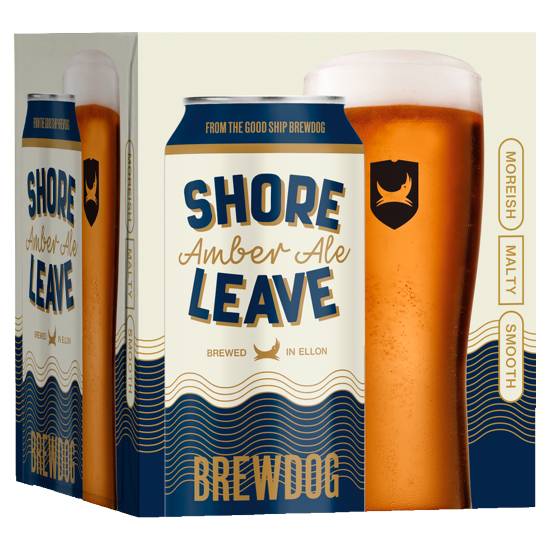 Brewdog Shore Leave Amber Ale Beer (4 pack, 440 ml)