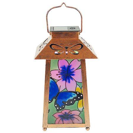 Garden Party Butterfly Solar Garden Lantern (1.0)