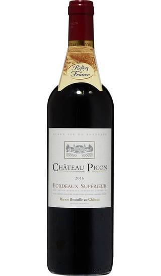 Vin Rouge  Bordeaux AOP Bordeaux Supérieur Château Picon "Reflets de France" - La bouteille de 75cL