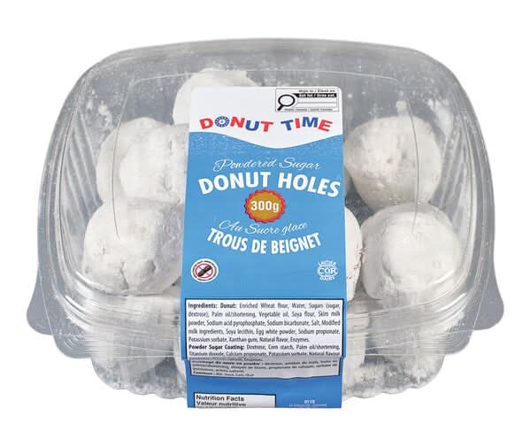 Donut Time Trous de beignets au sucre en poudre (300 g) - Powdered Sugar Donut (300 g)