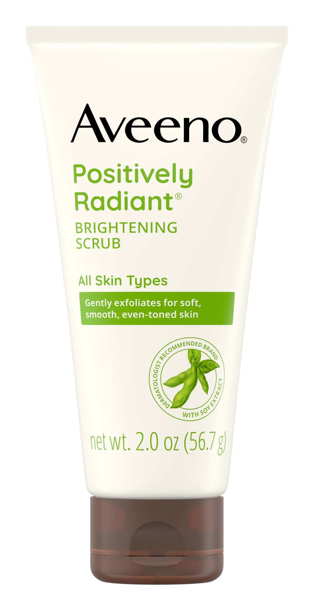 Aveeno Positively Radiant Skin Brightening Exfoliating Face Scrub (2 oz)