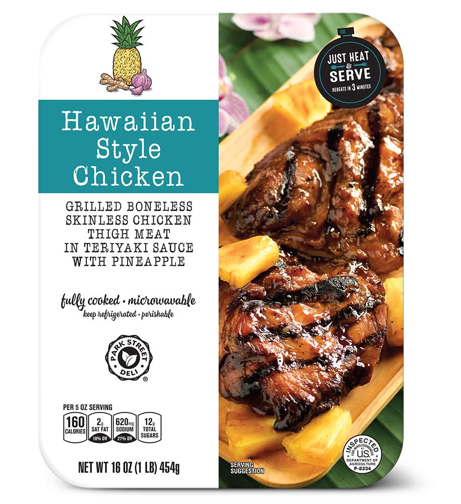 Park Street Deli Fully Cooked Chicken, Hawaiian Style (16 oz)