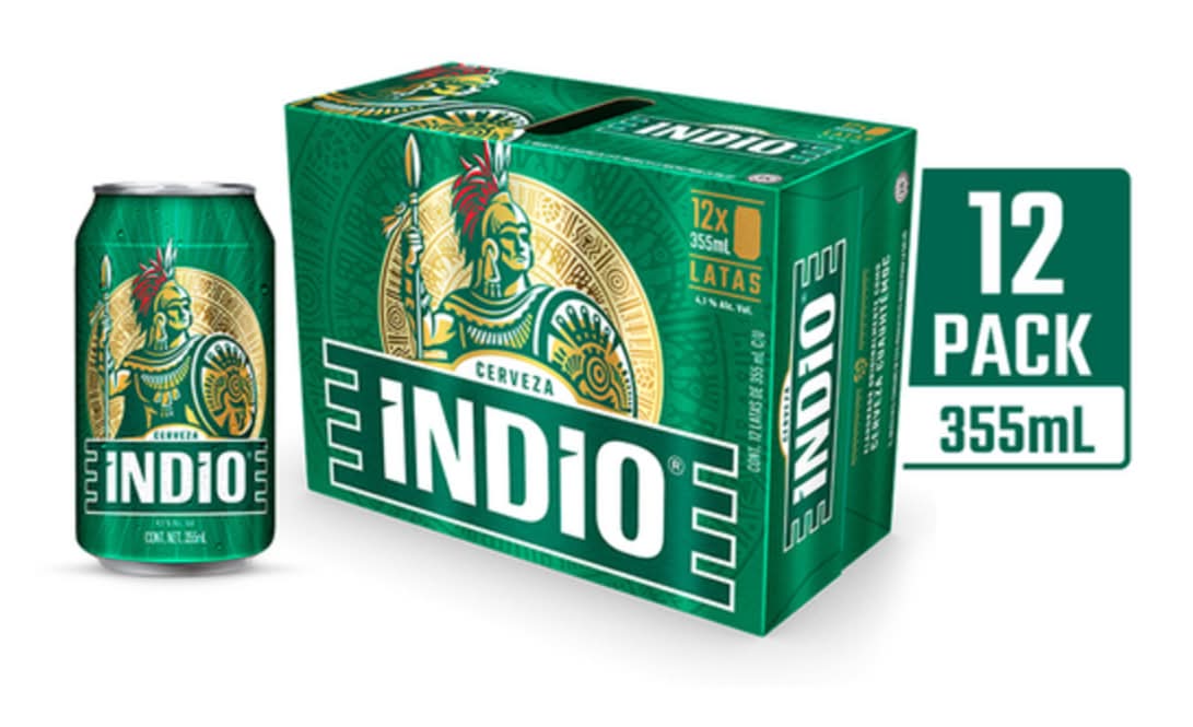 Indio · Cerveza lager (12 x 355 ml)