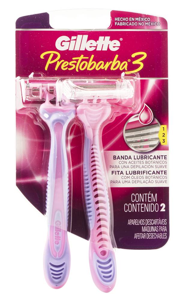 Gillette AF PREST3 ROSADA *2