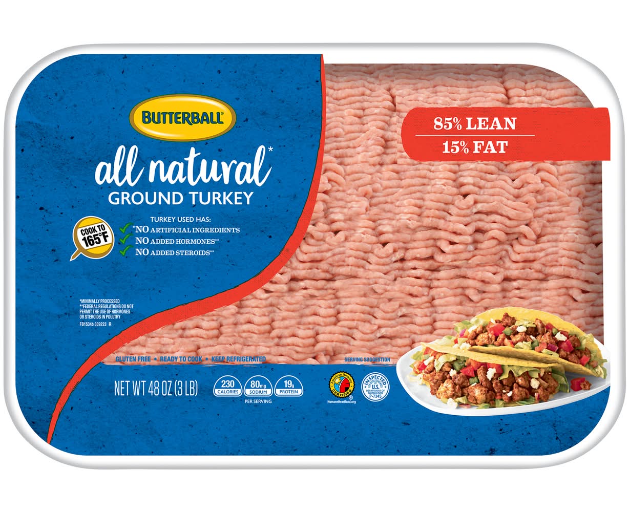 Butterball All Natural Lean Ground Turkey (48 oz)