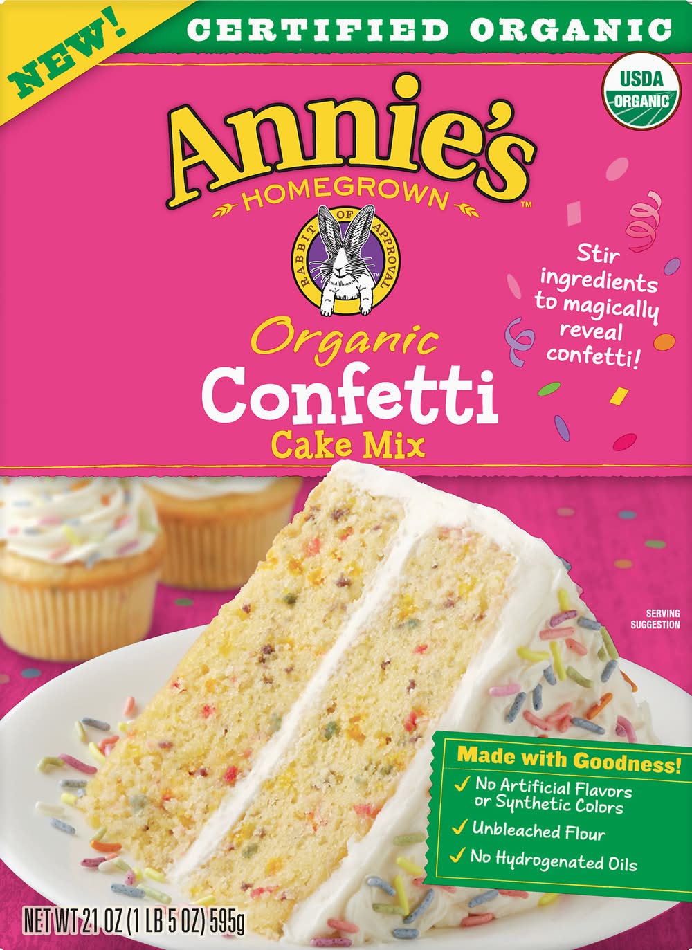 Annie's Organic Confetti Cake Mix (1.31 lbs) | Delivery Near You