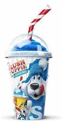 Petite slush Puppie 510ml - Saveur framboise bleue