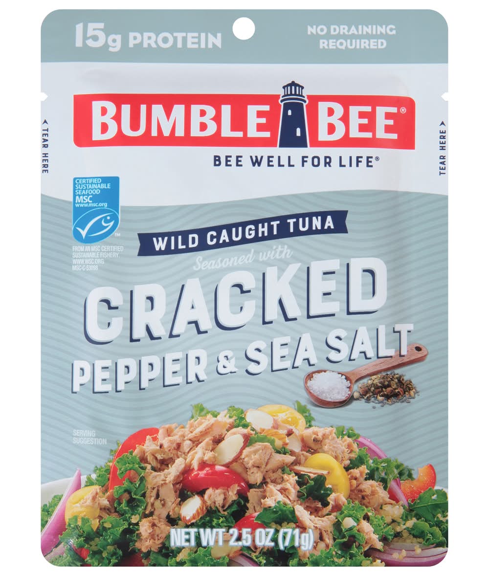 Bumble Bee Cracked Pepper & Sea Salt Wild Caught Tuna (2.5 oz)