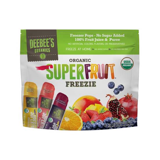 Deebee's Organic Superfruit Freezie Pops (35 x 1.35 oz)