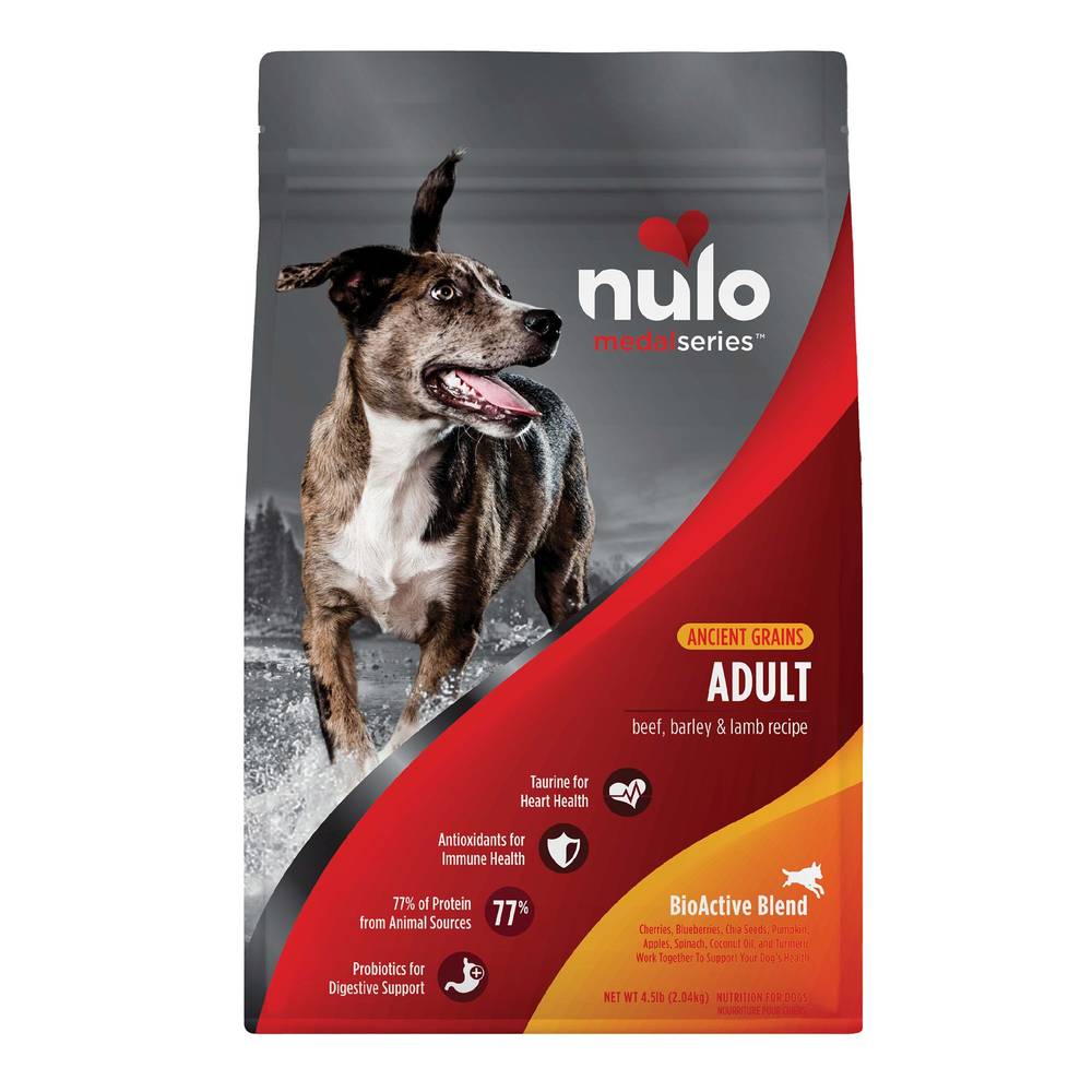 Nulo MedalSeries All Life Stage Dry Dog Food - Beef (Flavor: Beef, Barley & Lamb, Size: 4.5 Lb)