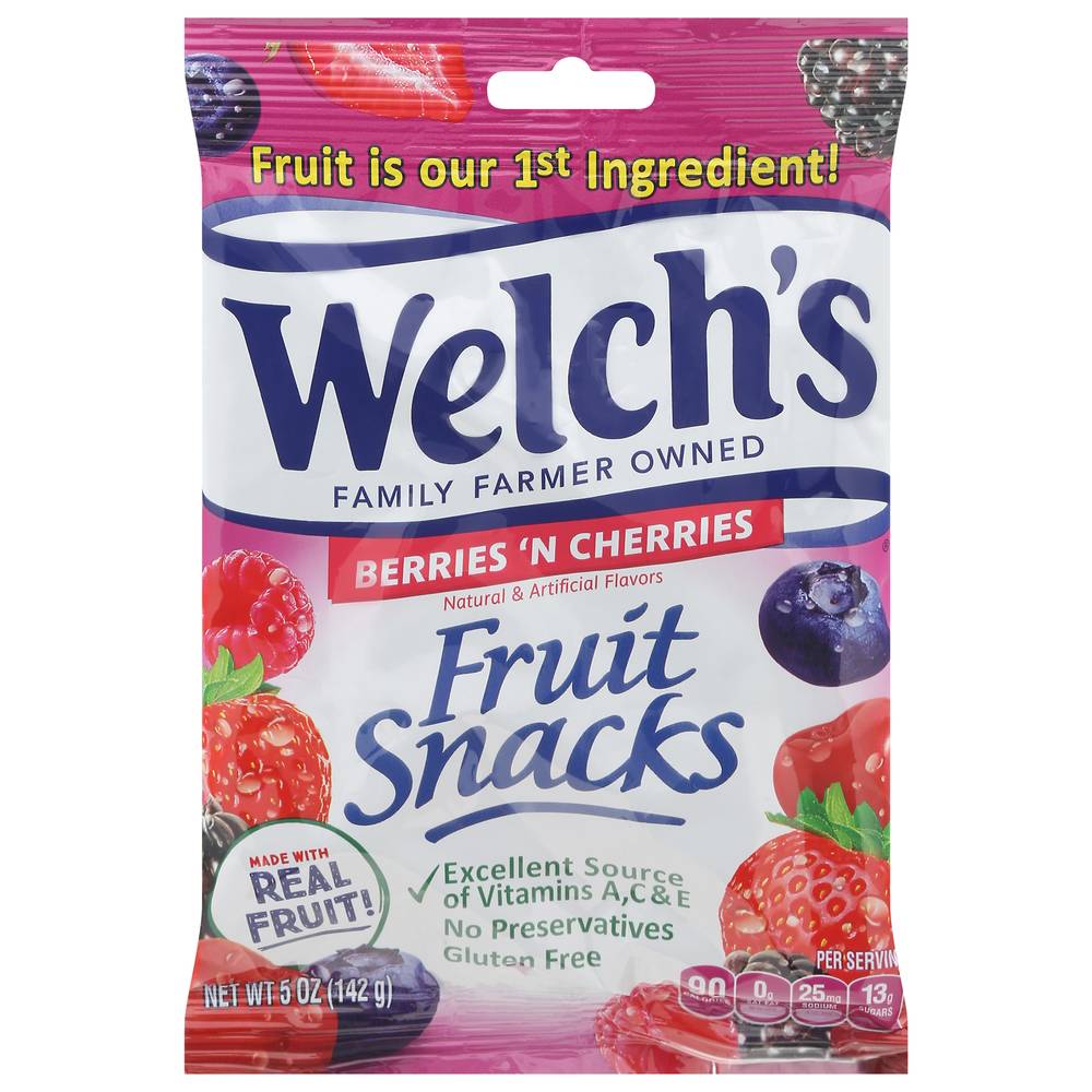 Welch's Fruit Snacks, Berries 'N Cherries (5 oz)