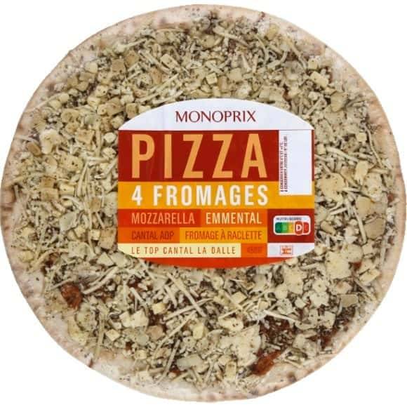 Monoprix Pizza 4 Fromages La Boite De 450G