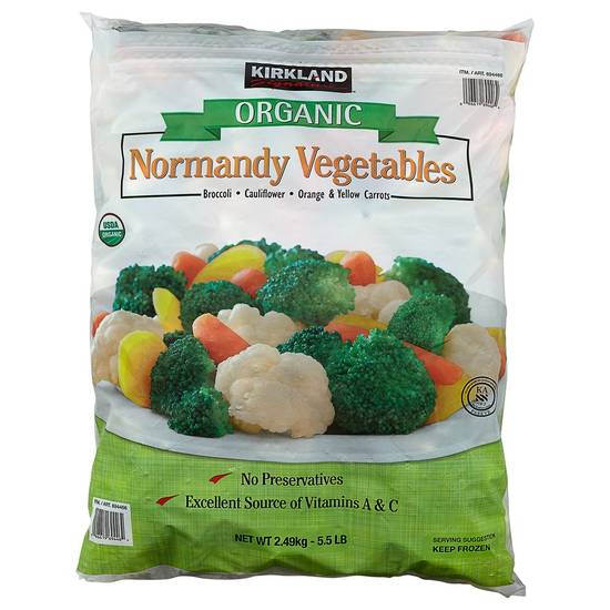 Kirkland Signature Organic Normandy Frozen Vegetables (5.5 lb)