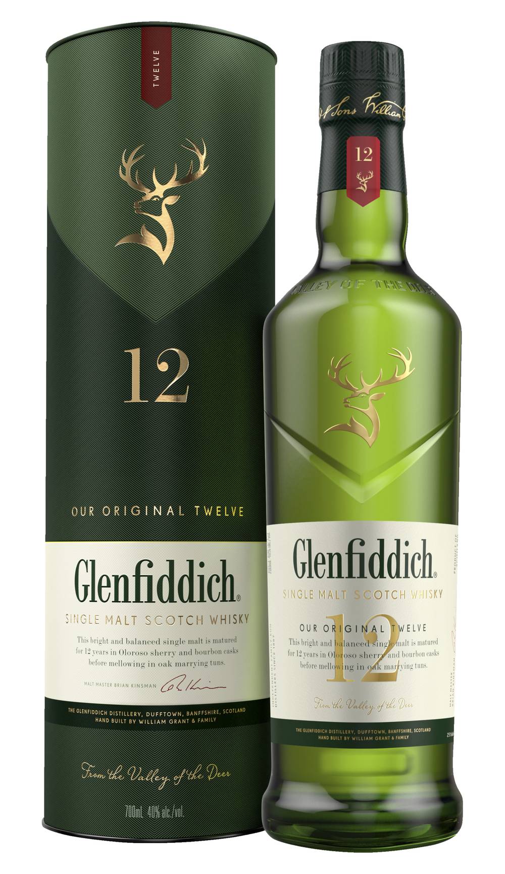Glenfiddich 12YO Single Malt Scotch Whisky 700ml
