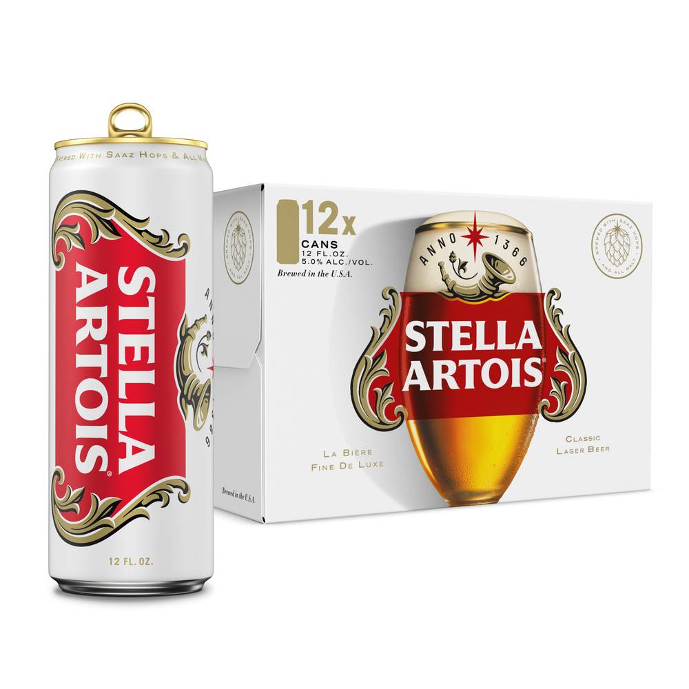 Stella Artois Belgian Pale Lager Beer (12 x 12 fl oz)