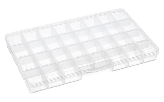 Bead Landing 32-Compartment No Spill Bead Storage Organizer, 13.6" x 8.6" x 1.3"