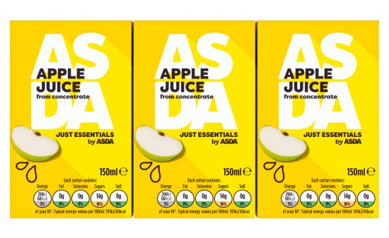 ASDA Just Essentials Apple Juice From Concentrate (150ml)