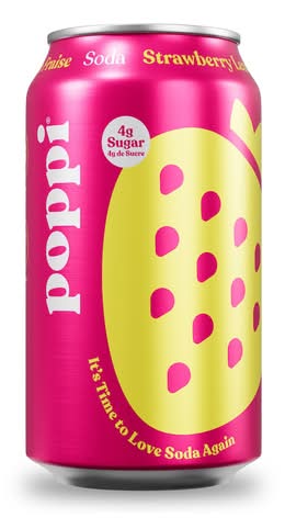 Poppi boisson gazeuse (355 ml) (frais - citron)