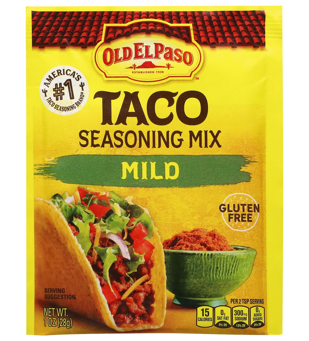 Old El Paso Taco Seasoning Mix, Mild (1 oz)