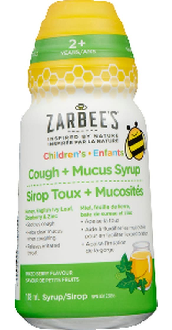 Zarbee's Children's Cough + Mucus Syrup, Mixed Berry (1 ml)