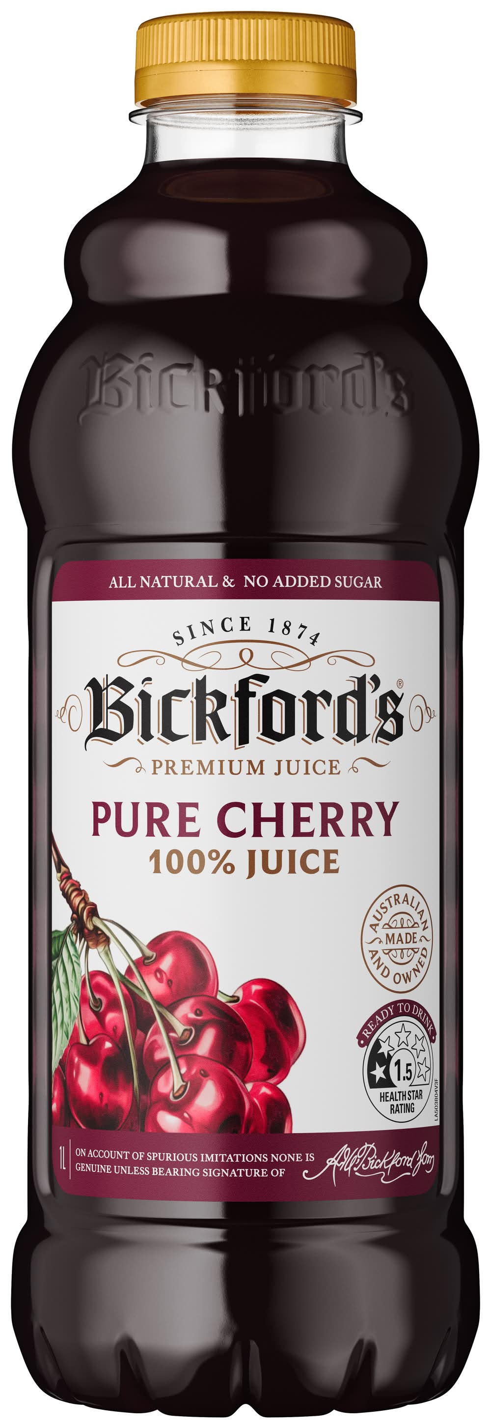 Bickford's 100% Pure Juice, Cherry (1L)