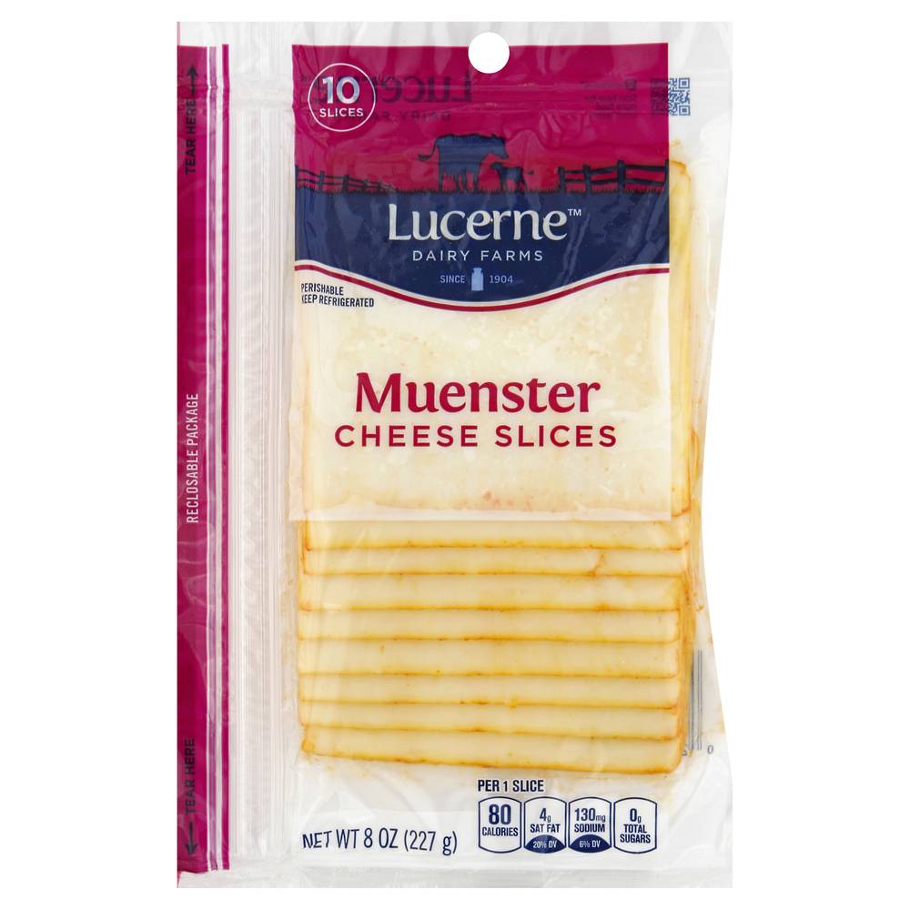 Lucerne Muenster Cheese Slices (8 oz)