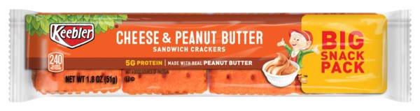 Keebler Big Snack Pack Cheese & Peanut Butter Sandwich Crackers 1.8oz