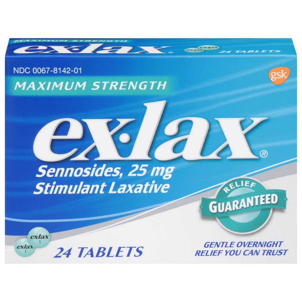 Ex-Lax Maximum Strength Stimulant Laxative Pills (0.88 oz)