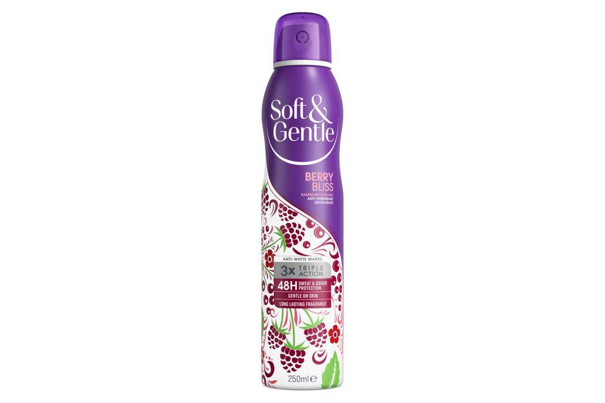 Soft & Gentle Berry Bliss, Anti-Perspirant Deodorant Spray (250ml)