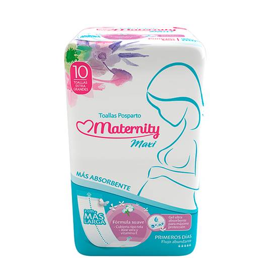 Toalla Sanitaria Maxi Maternity X 10 Uni