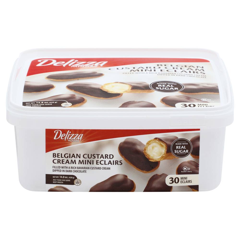 Delizza Belgian Custard Cream Mini Eclairs(30 Ct)