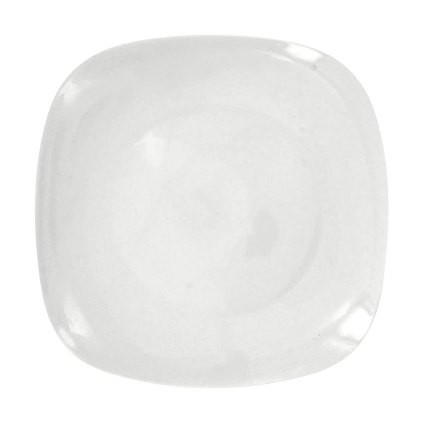 Square Ceramic Side Plate, 8x8 in, White