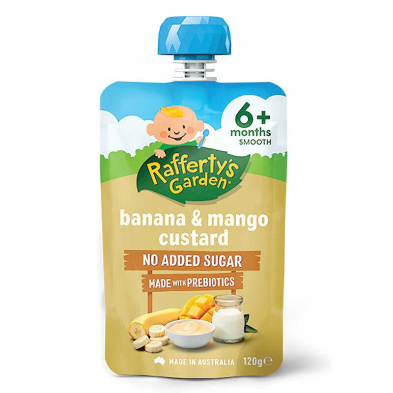 Rafferty's Garden Banana & Mango Custard No Added Sugar Baby Food 120Gm 