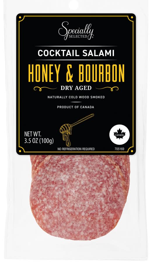 Specially Selected Dry Aged Cocktail Salami, Honey & Bourbon (3.5 oz)