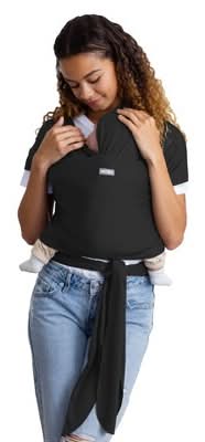 Moby True Wrap Baby Carrier, Black Onyx