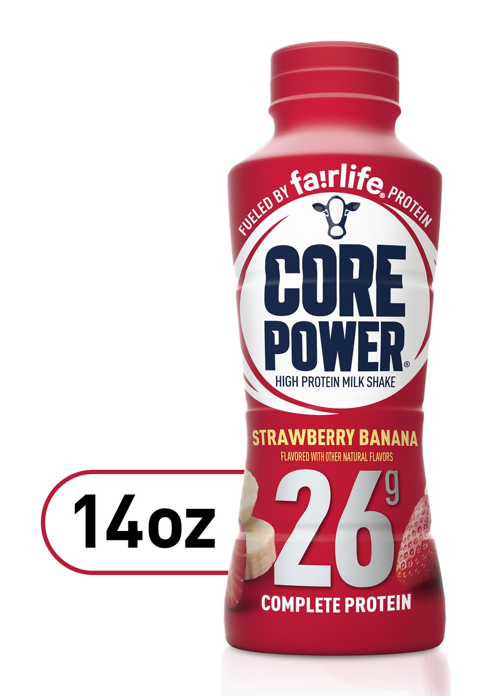Core Power High Protein Milk Shake, Strawberry Banana (14 fl oz)
