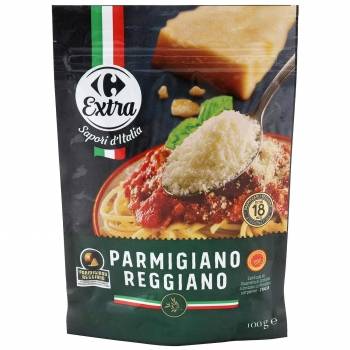 Queso rallado parmesano Carrefour Extra 100 g.