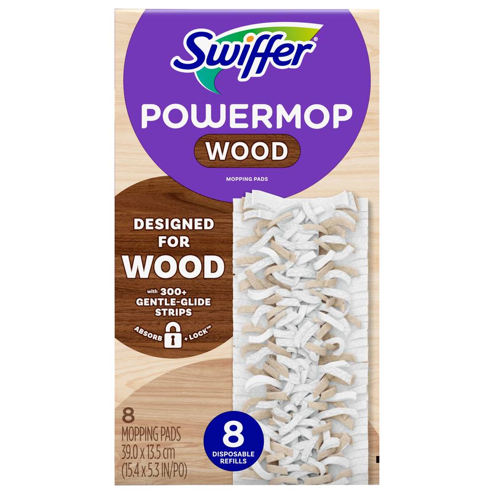 Swiffer Powermop Wood Mopping Pads (8 ct)