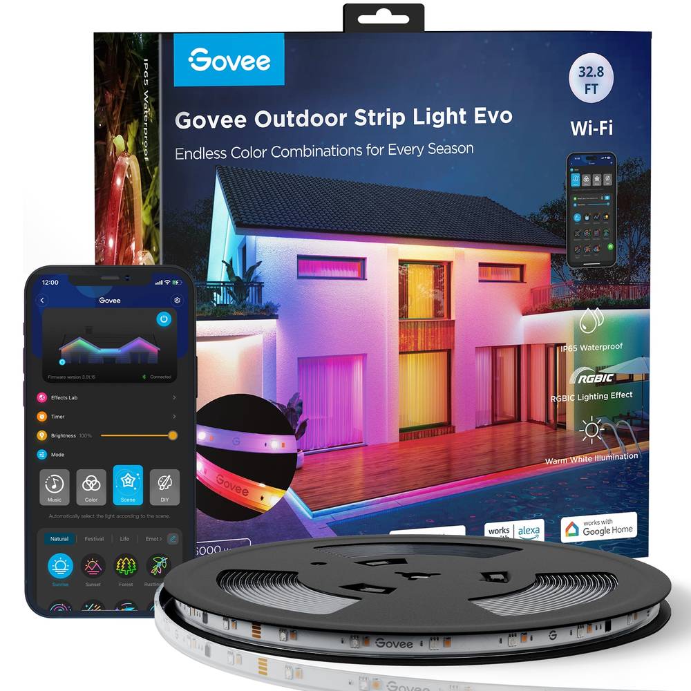 Govee 32.8-ft LED Multicolor Strip Light | H616CAD1